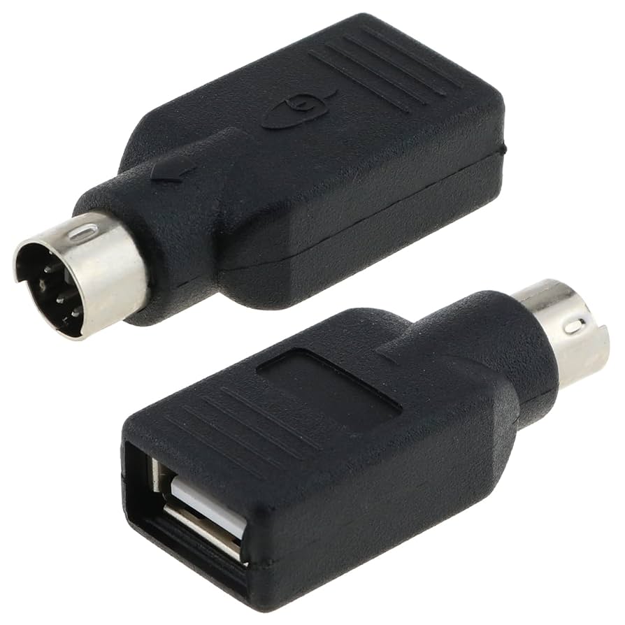 PLAY C＋MPUTER CONVERT Amazon.com: PS2 to USB Female,PS/2 Male Converter Changer